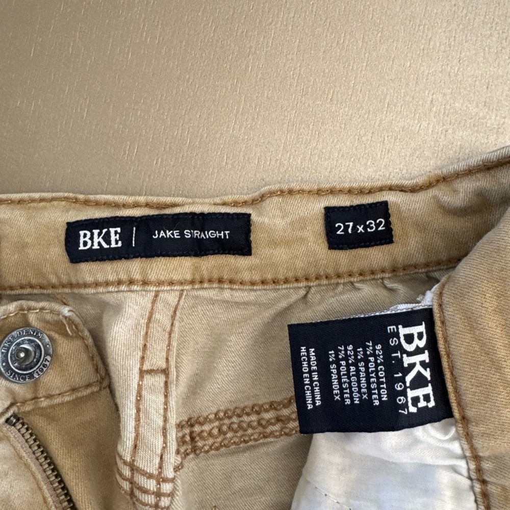 BKE Jake Straight Khaki Jeans